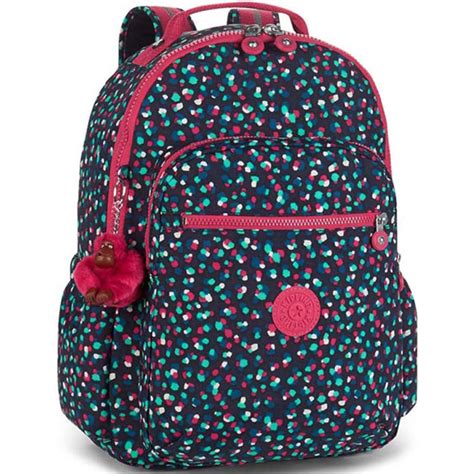 mochila da kipling rosa e azul